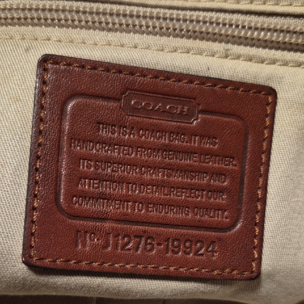 Coach Rich Brown Leather Shoulder Bag - Picture 15 of 15